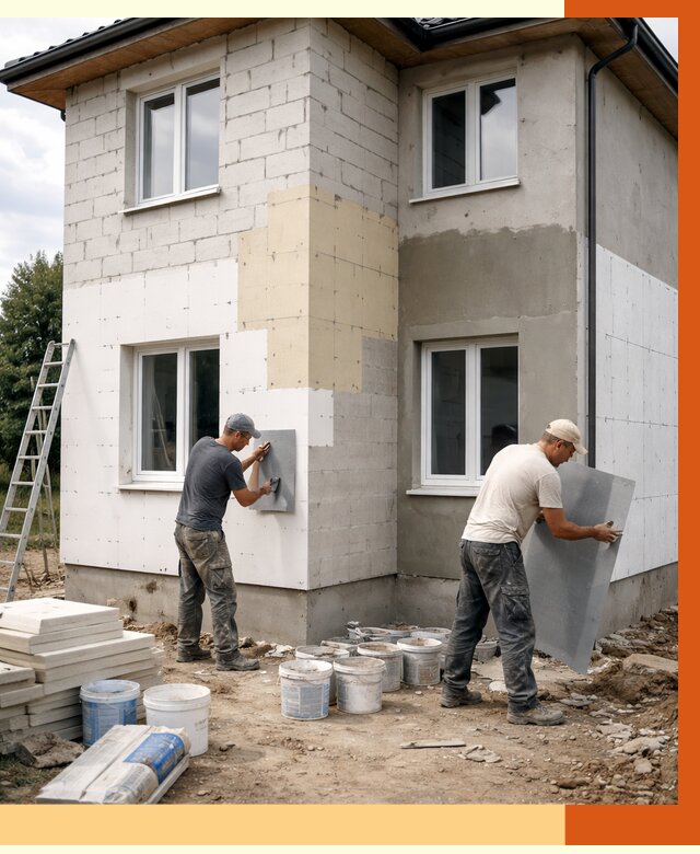 Утепление дома из газобетона в Первоуральске от 4323 руб./м² — заказать у ТепломастерПрв